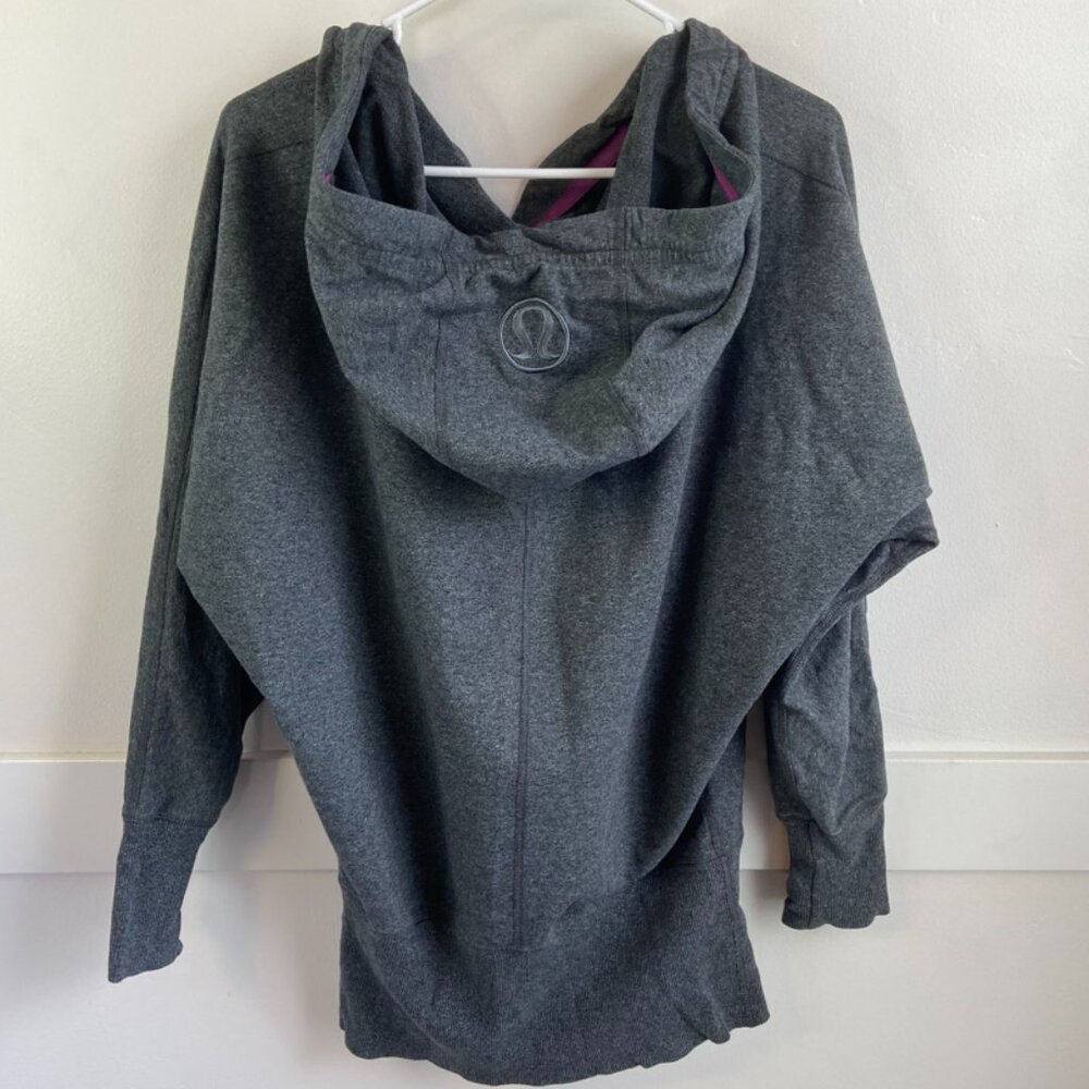 Lululemon Heathered Gray Throwback Flashback Pull… - image 3